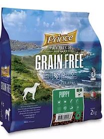 PRINCE Premium Grain Free Puppy 32% protein Small / Medium 2kg * KUŘE RYBA 